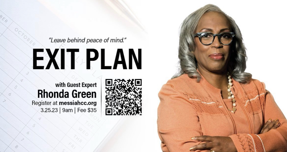 Rhonda D. Green, guest expert at Messiah Community Church's Exit Plan event