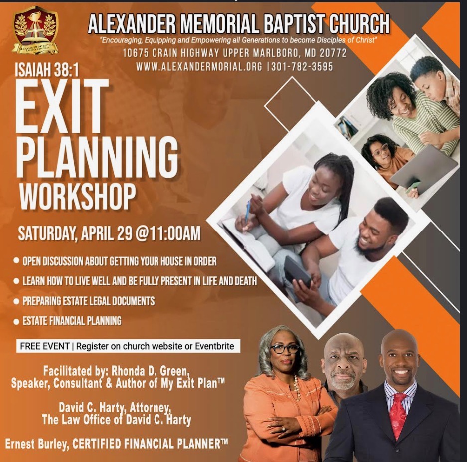 exit-planning-workshop-at-alexander-memorial-baptist-church-rhonda-d-green